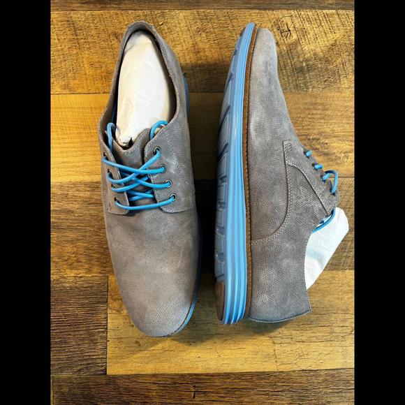 Cole Haan Orig Grand Plain Toe Mens Size 13 Ironstone Gray & Pacific Blue-C29239 - Picture 6 of 6